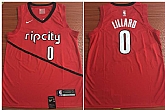 Blazers 0 Damian Lillard Red Earned Edition Nike Swingman Jersey,baseball caps,new era cap wholesale,wholesale hats